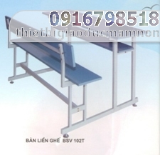 Bàn ghế sinh viên liền có tựa 0 VND